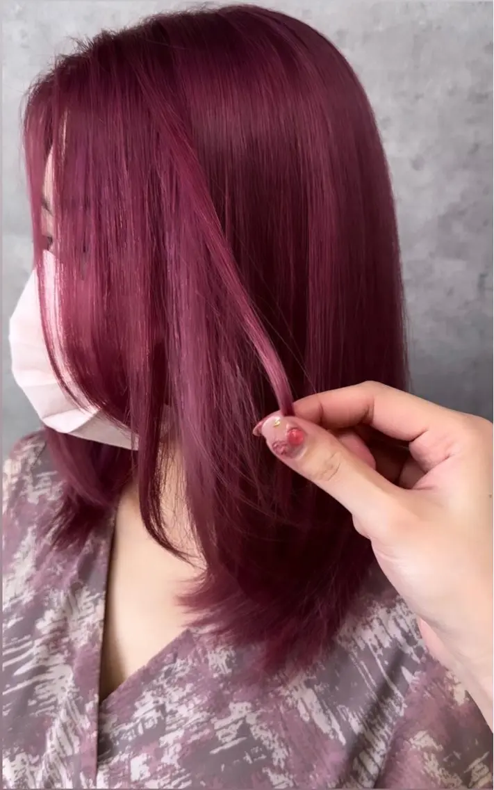 ミディアム カット ヘアカラー トリートメント 🪄🫧ハイトーン/ 乙津茜🐰L'wisのヘアスタイル