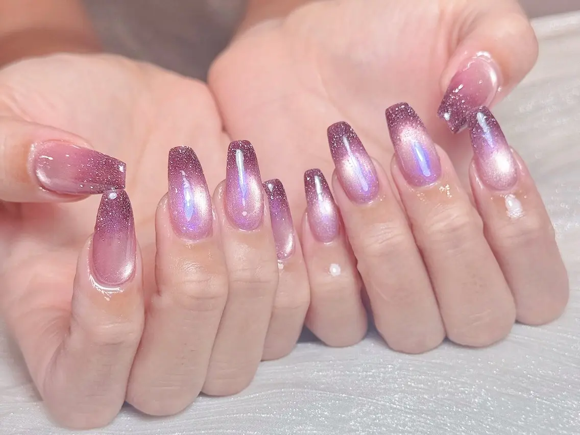 ネイル 韓国ネイル ロングネイル シンプルネイル スーパーロングネイル Luci Nail Shinokuboのネイルデザイン