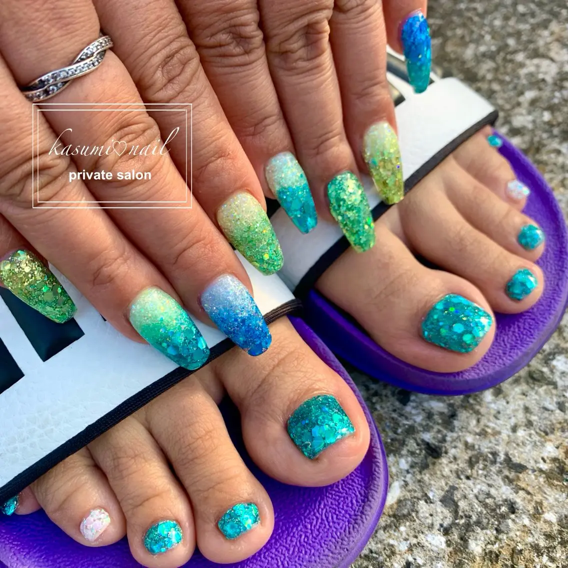 ネイル 大理石ネイル(マーブル) ニュアンスネイル KASUMI♡ Nailのネイルデザイン