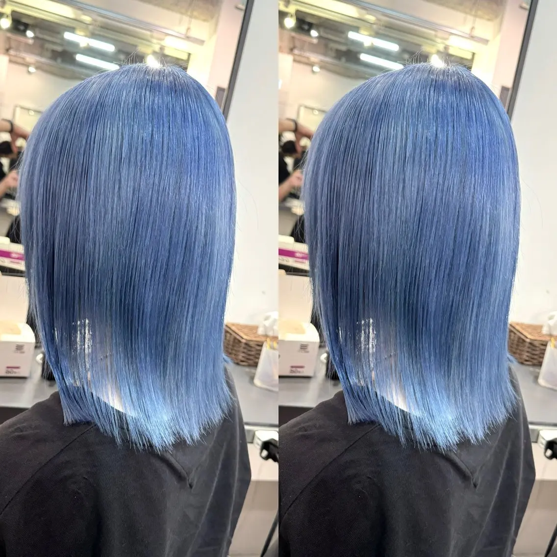 ショート バレイヤージュ ボブ🌈ナツヤのヘアスタイル