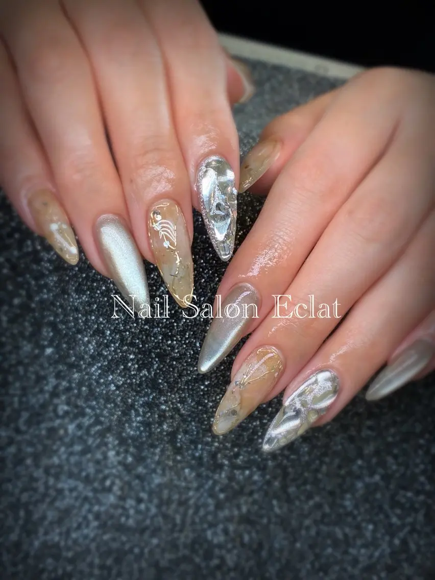 ネイル ハンドネイル NAIL SALON Eclat しほのネイルデザイン