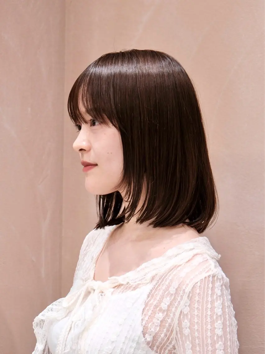 【🌸春の透明感カラー🌸】ツヤ感ワンカラー（ブリーチなし）＋マイクロバブルmarbb🫧の写真