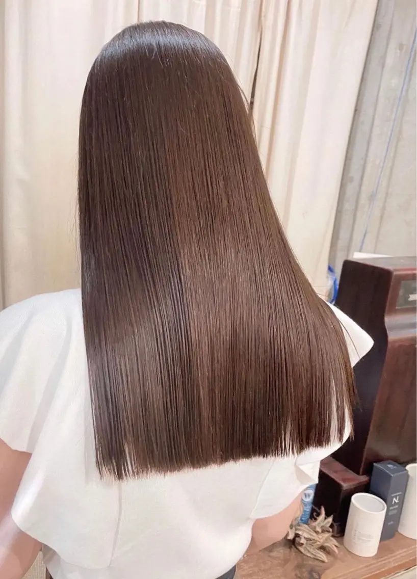 ミディアム カラー ヘアカラー パーマ 縮毛矯正 トリートメント 🎨デザイン🥇 美髪・艶髪 日暮千敬のヘアスタイル