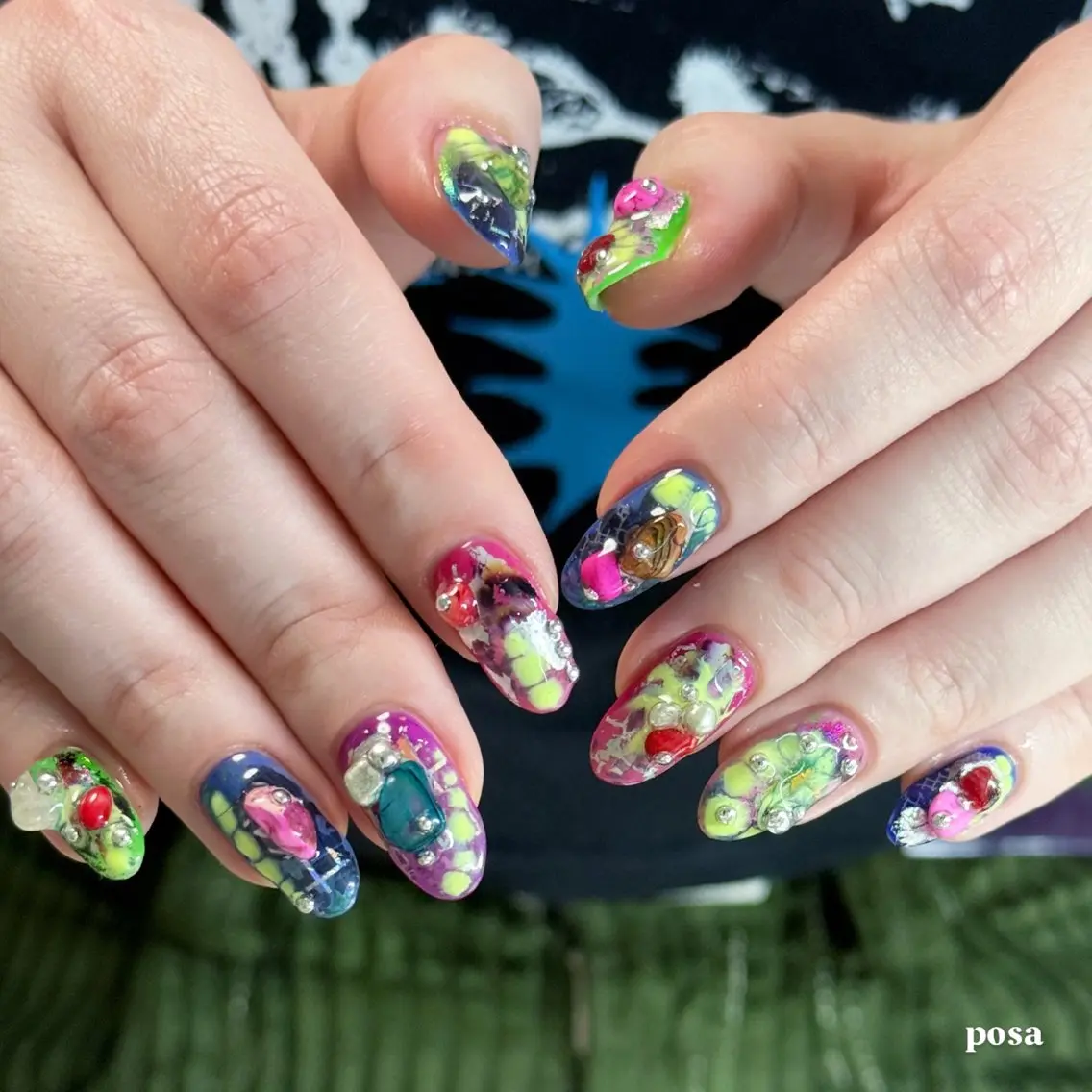 ネイル ニュアンスネイル シンプルネイル ハンドネイル posa nail モエミのネイルデザイン