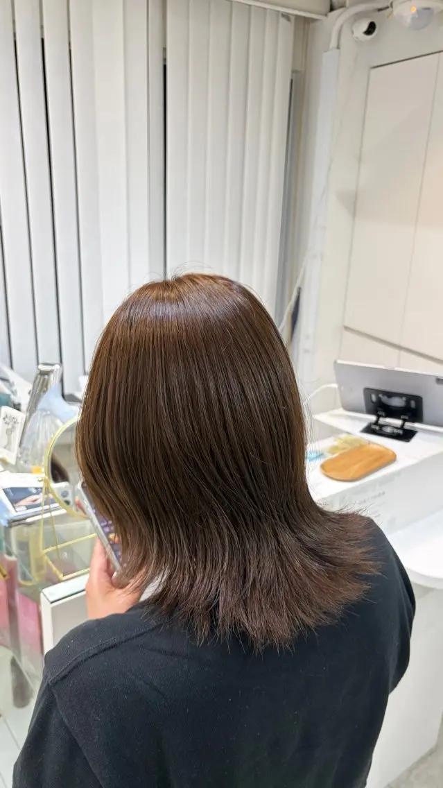 ブリーチなしワンカラーの写真
