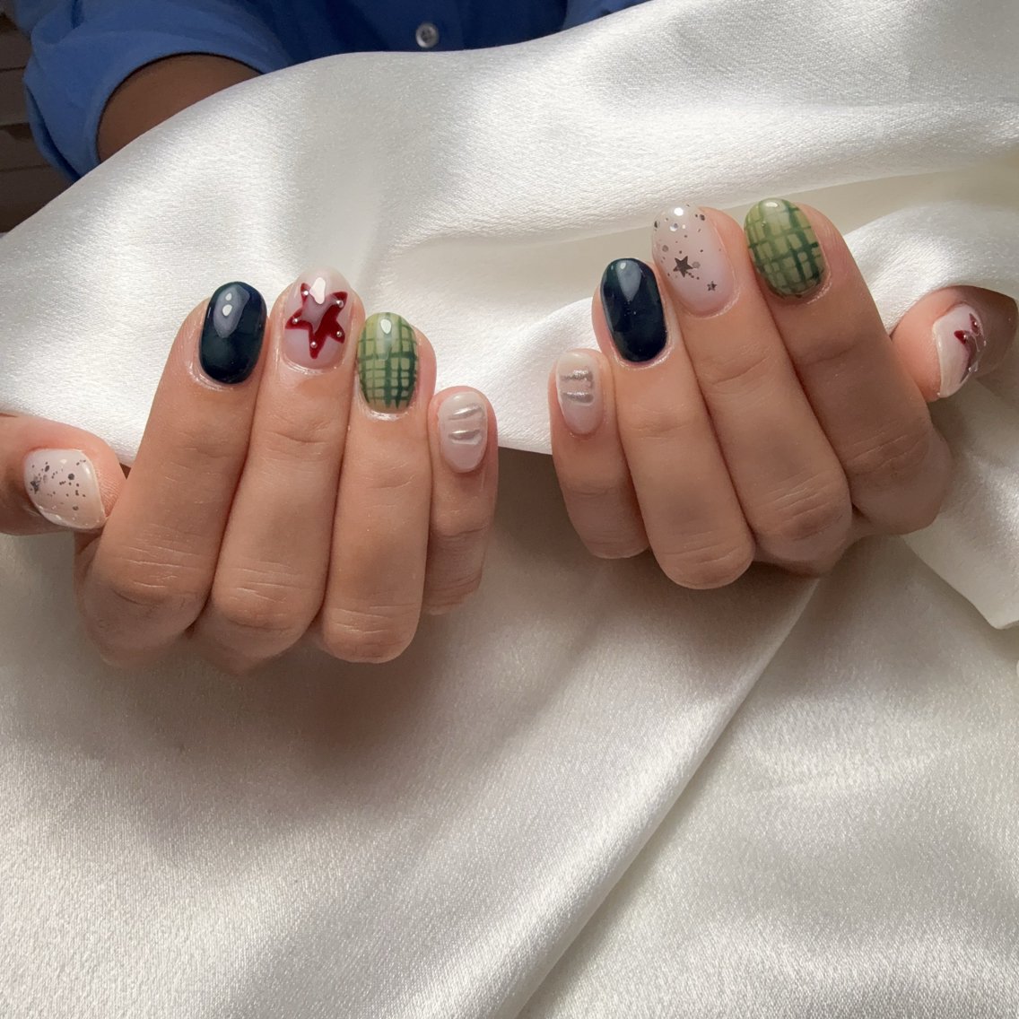 ネイル ハンドネイル Aura Nail ✨スス✨(アヤ)のネイルデザイン