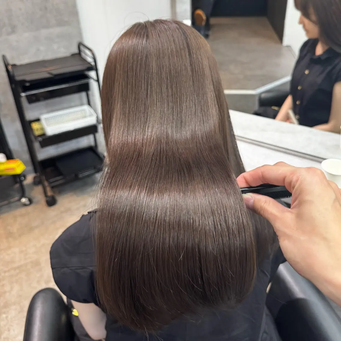 ミディアム カラー カット ヘアカラー トリートメント 新宿/顔周りカット/ レイヤー/がっきーのヘアスタイル