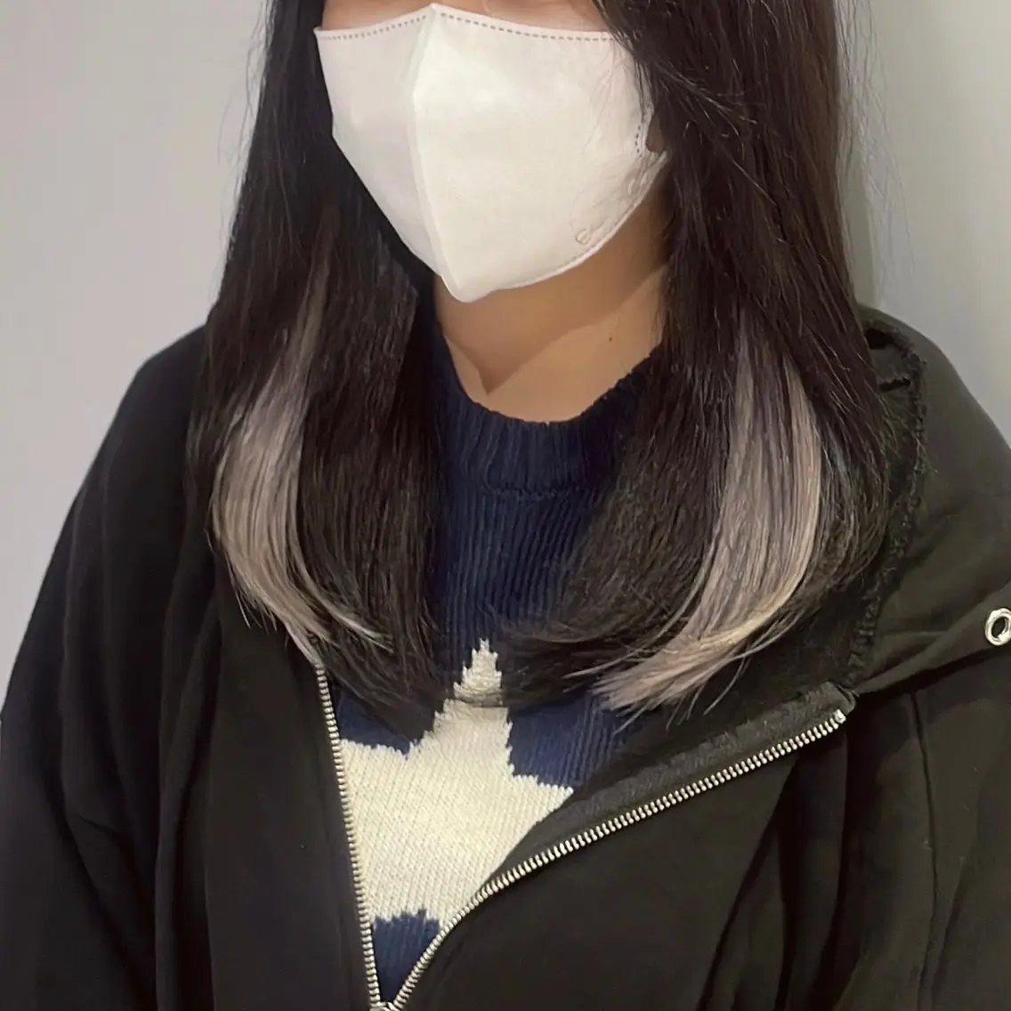 ミディアム カラー ヘアカラー エクステ Minami. 🩵 再現性特化ヘアのヘアスタイル
