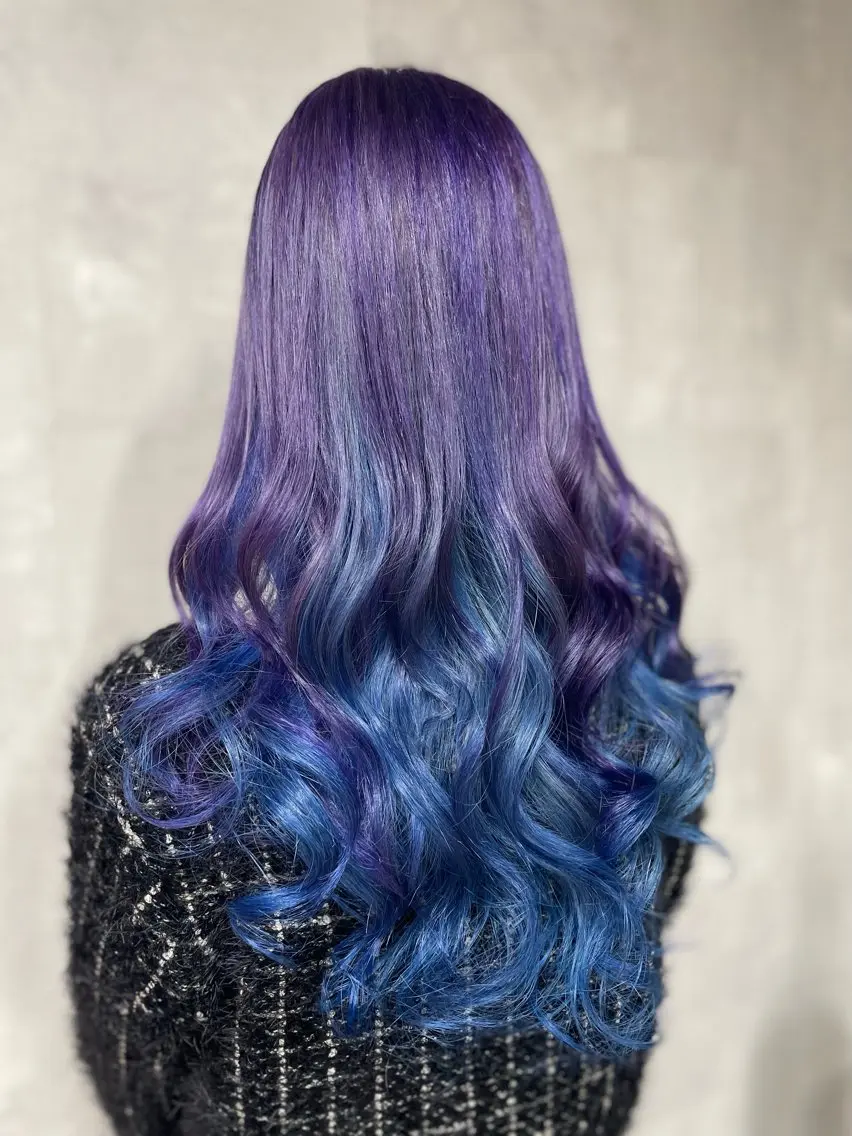 カラー ブルーカラー 大澤 遥斗のヘアスタイル