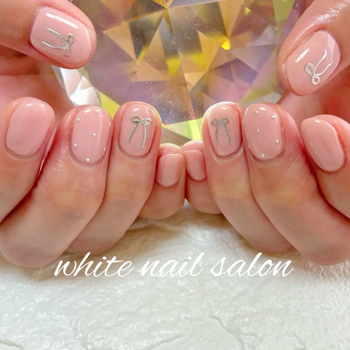 ネイル ホワイト ハンドネイル white nail salonのネイルデザイン