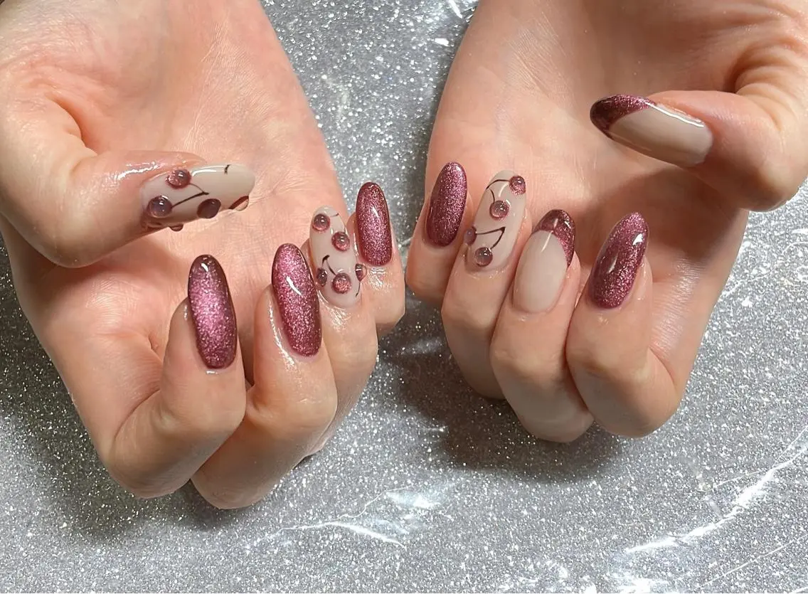 ネイル ハンドネイル VIERU 🌈🎀💖のネイルデザイン