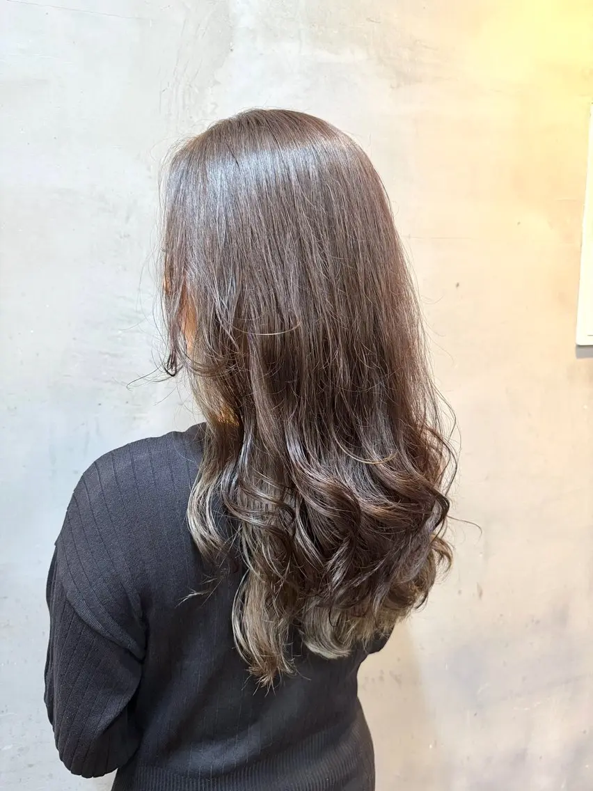 ロング パーマ 山下 真也のヘアスタイル