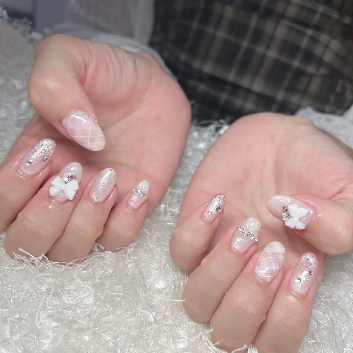 ネイル 長さ出し フレンチネイル ジェルネイル グラデーション 韓国ネイル ハンドネイル Nail&eye Belire 新宿のネイルデザイン