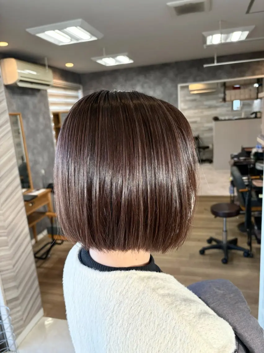 ショート ハイライト カット ヘアカラー トリートメント 渡邉 三香子のヘアスタイル