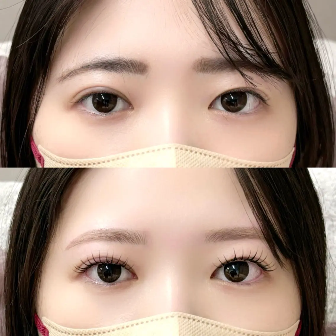 マツエク・マツパ 一重×まつ毛パーマ マツエク Kano ☁️🤍のマツエク・マツパデザイン