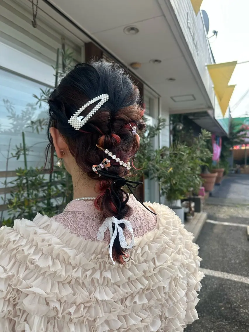 ヘアアレンジ 福井 咲羅のヘアスタイル