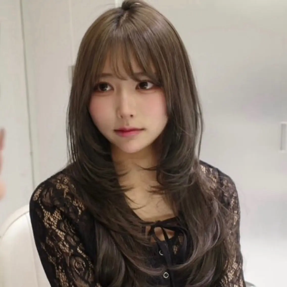 ロング カラー くびれヘア 顔周りカット ハイレイヤー 韓国風ヘア レイヤーカット カット ヘアカラー トリートメント 🫧Nao/ 大宮ハイレイヤー🫧のヘアスタイル