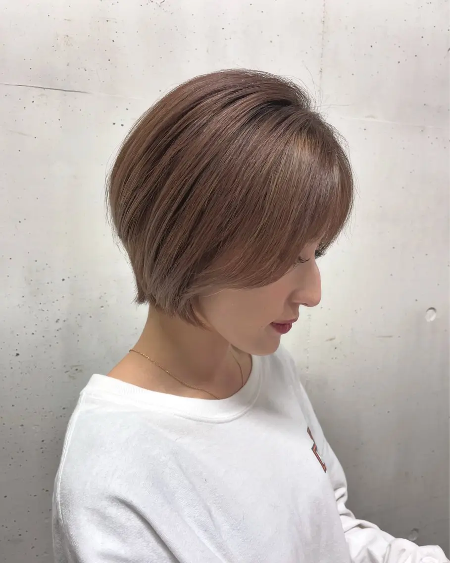 ショート ハイライト 髪質改善 韓国風ヘア 似合わせカット ショートヘア 服部 哲生のその他イメージ