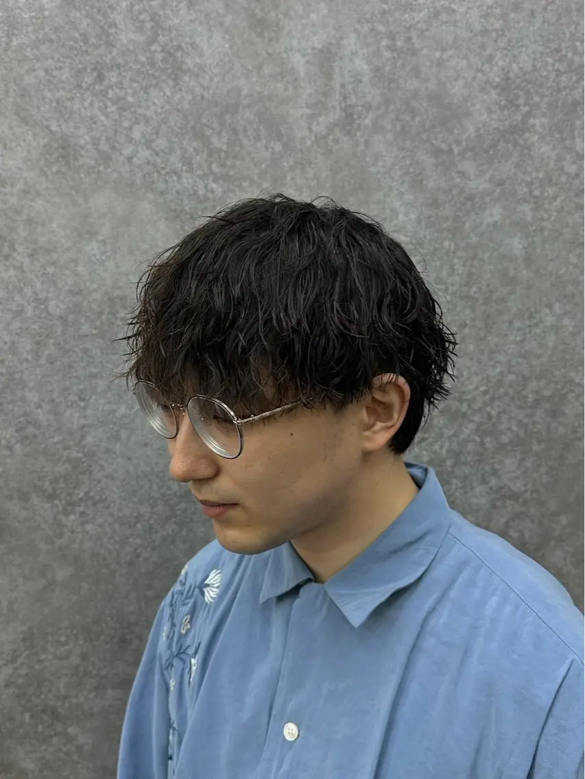 パーマ メンズ センターパート特化 🌹RIO🌹のヘアスタイル