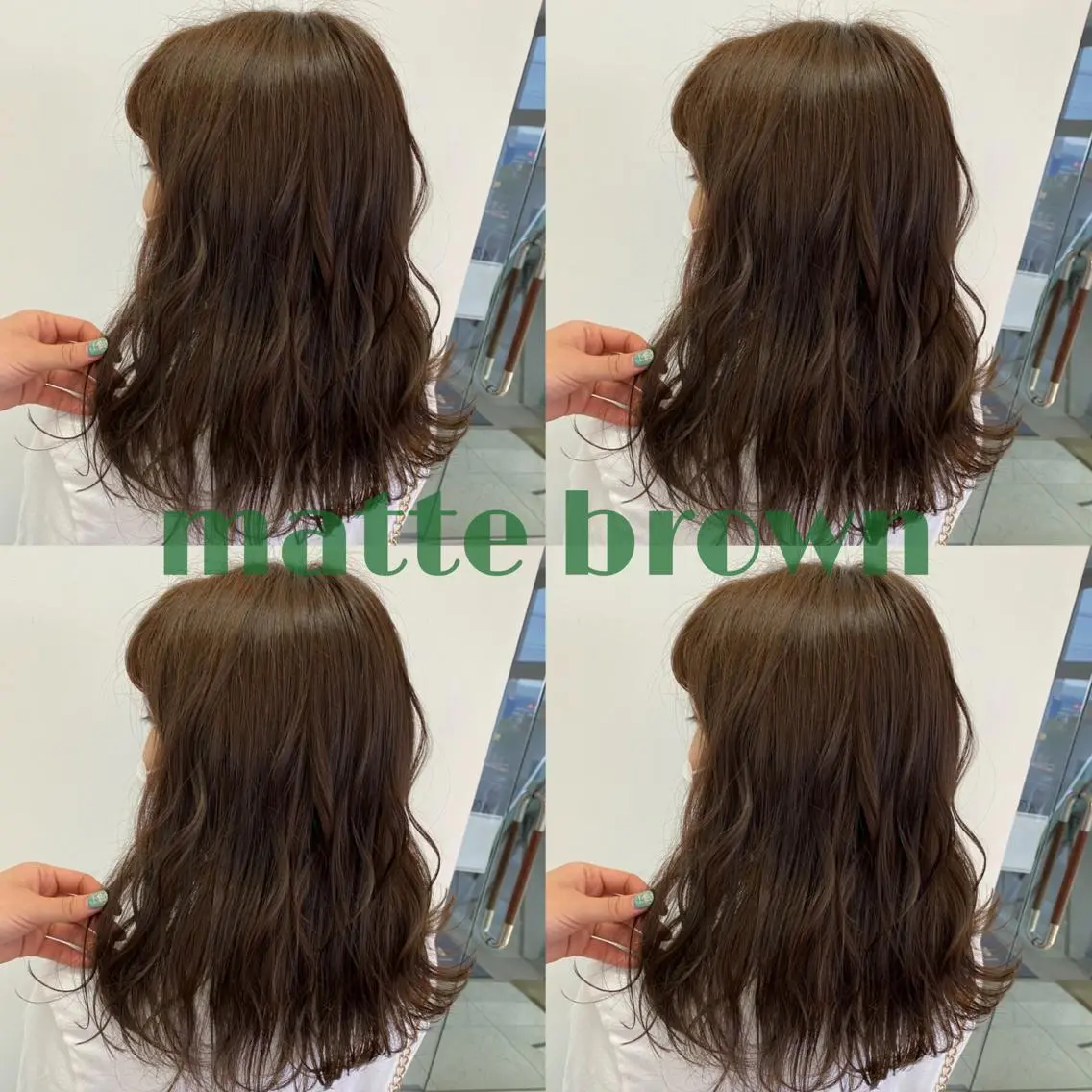 ロング カラー ブラウンカラー 小澤 志穂のヘアスタイル