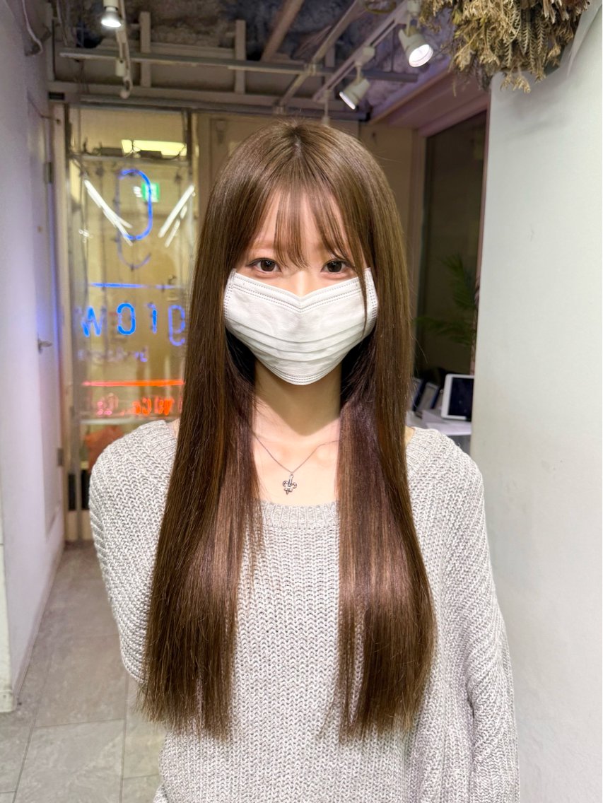 ロング カラー エクステ 🩶ハイトーン × プルエク🩶MIWAのヘアスタイル