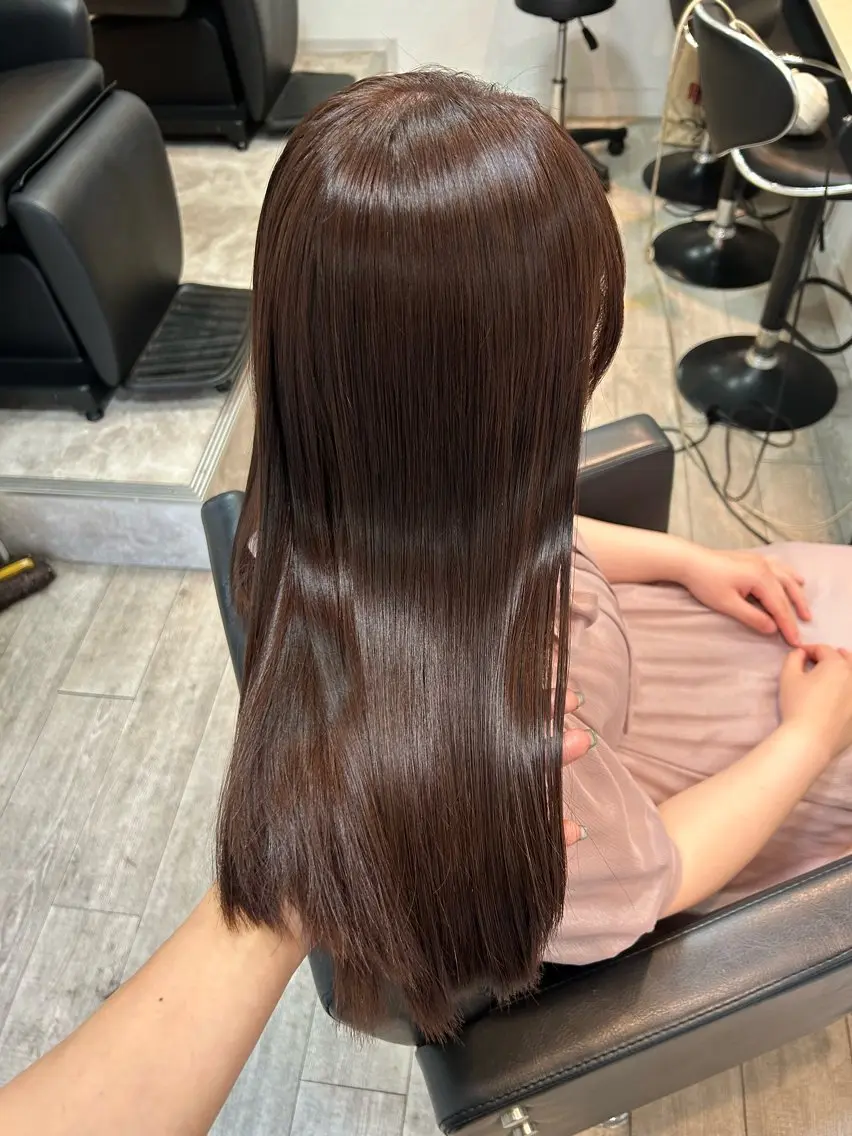 🎀人気NO.2髪質改善🎀カット+カラー+ 髪質改善ULTOWA+TOKIOトリートメントの写真