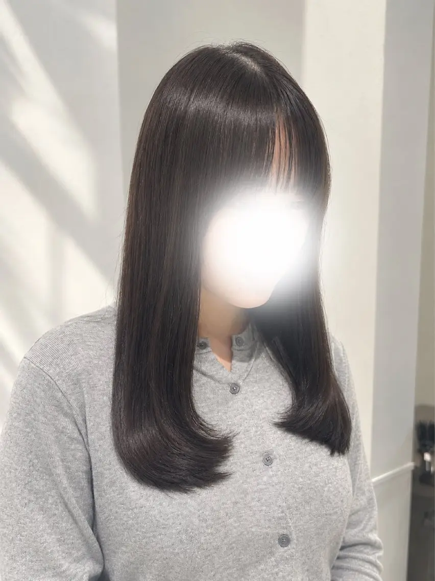 ロング カット ヘアカラー レイヤーカット/艶 カラー 三浦菜々子のヘアスタイル