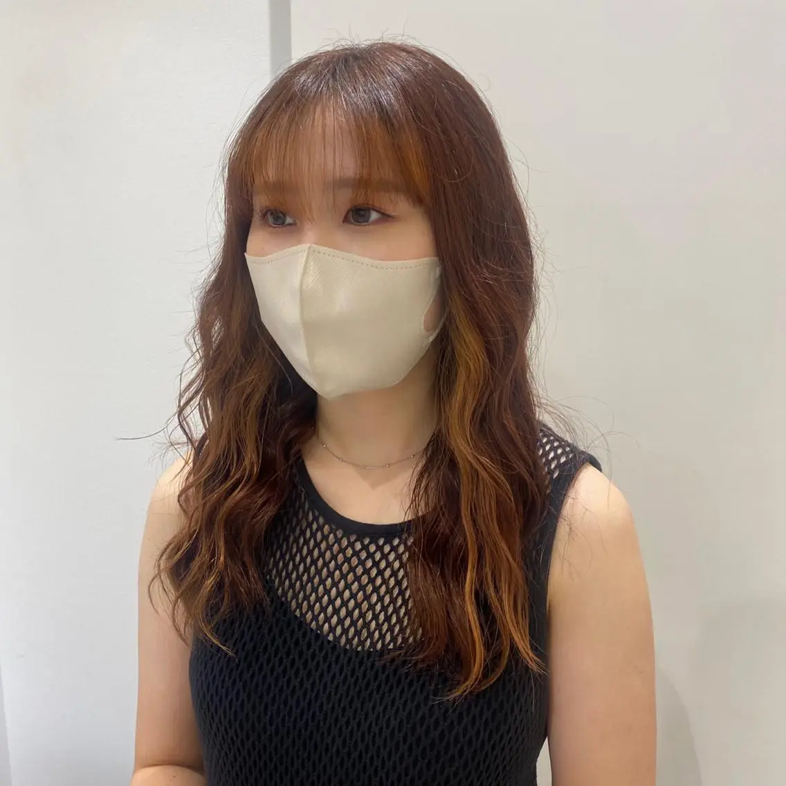 ロング カラー ブリーチ ブリーチなしカラー テラコッタ 🍏すがの みき🍏のヘアスタイル