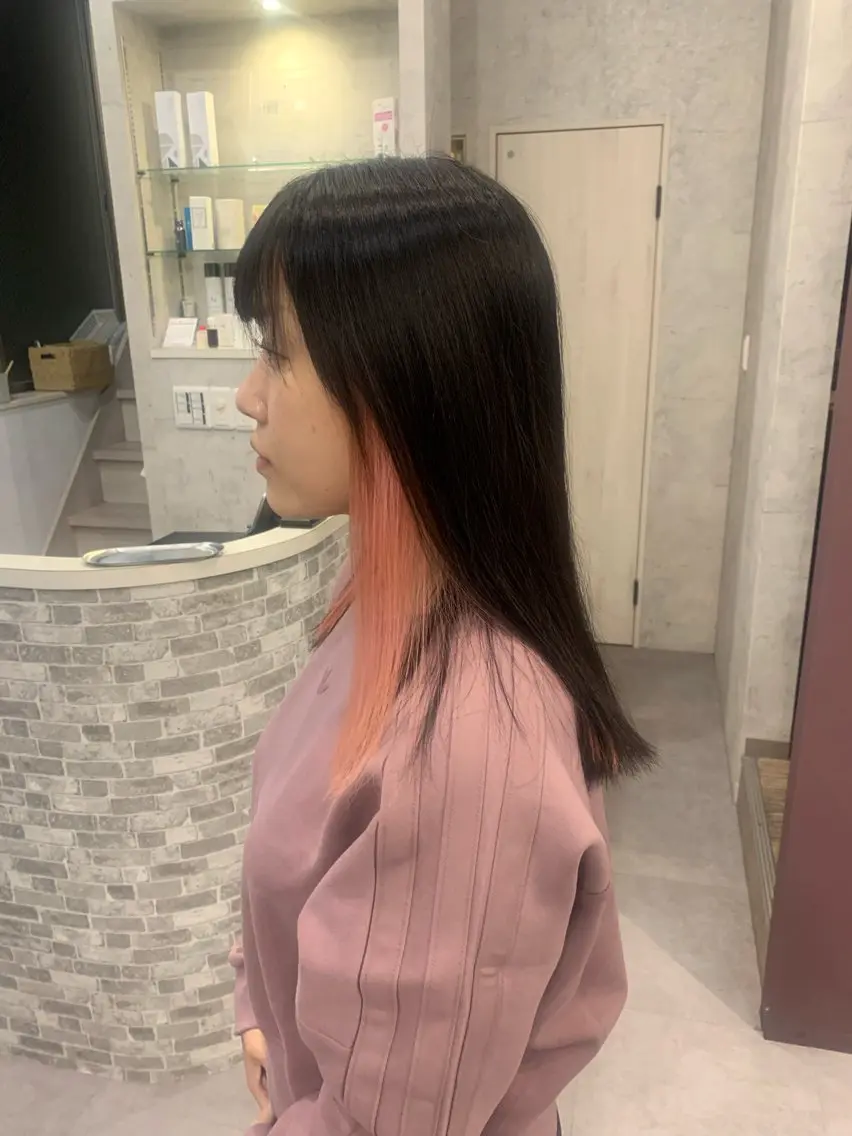 カラー 酸性ストレート 髪質改善のヘアスタイル