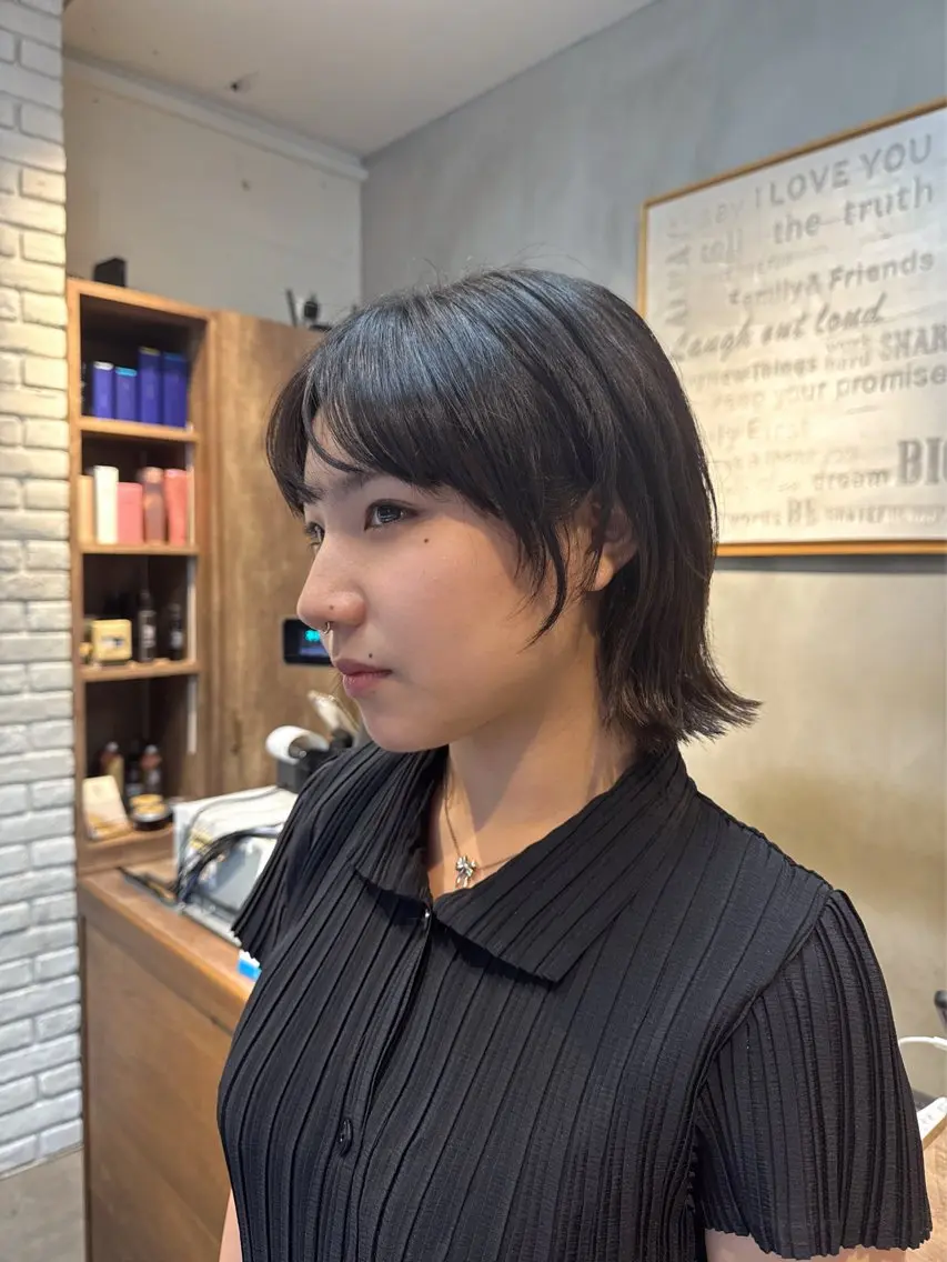 ショート カット トリートメント 暖色カラー🤎Red Neo meiのヘアスタイル