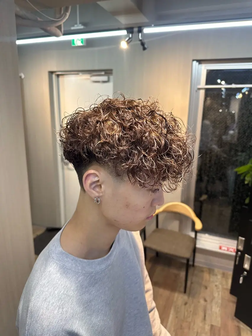 カラー パーマ メンズ 大宮/海外風パーマ 🇺🇸隼也🇪🇸のヘアスタイル