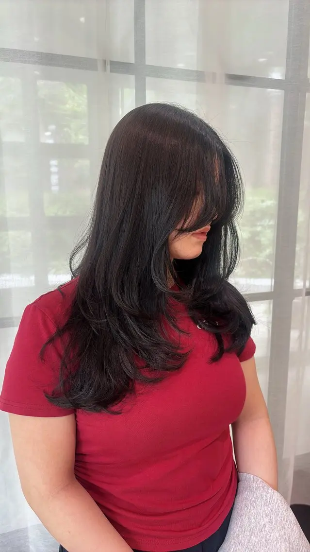 ロング レイヤーカット カット 梅田美容室/カット /Maoのヘアスタイル