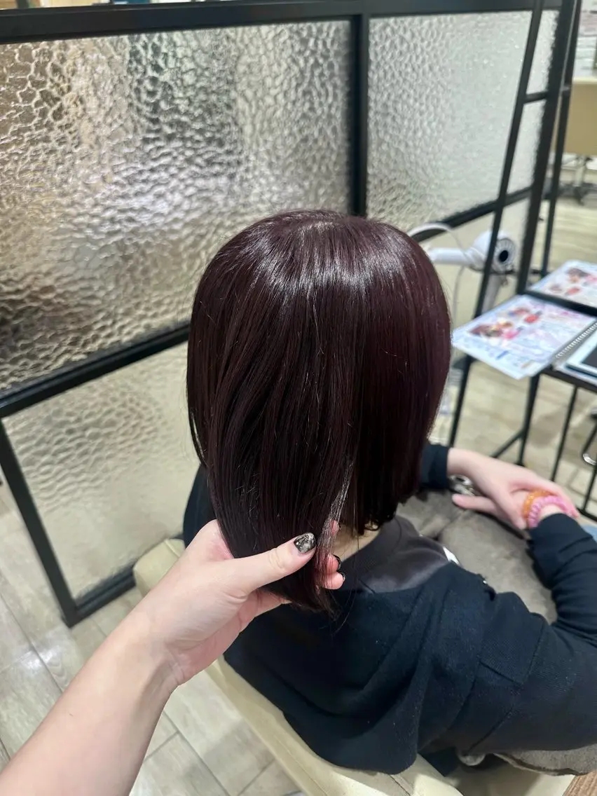 ショート カラー カット ヘアカラー 【名古屋】ボブ/透明 感カラー/ちぇりーのヘアスタイル