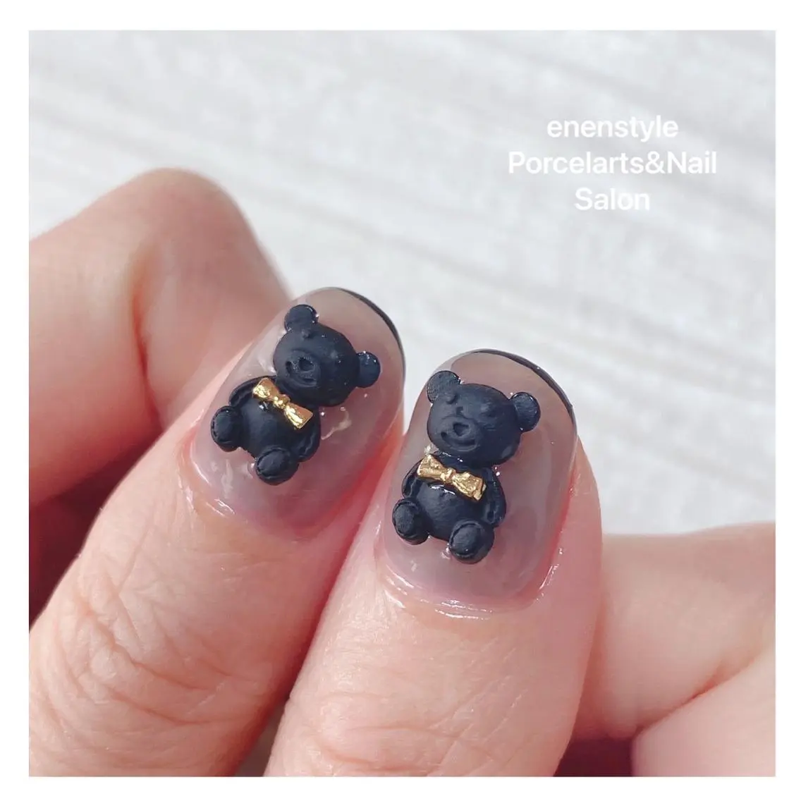 ミディアム ネイル ハンドネイル 🐾enen style 🐾のネイルデザイン