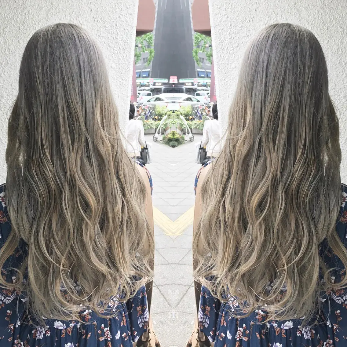 ロング カラー パーマ ヘアアレンジ 外国人風カラー 🫧代表/新宿駅近/ 限定価格🫧田辺貴裕のヘアスタイル