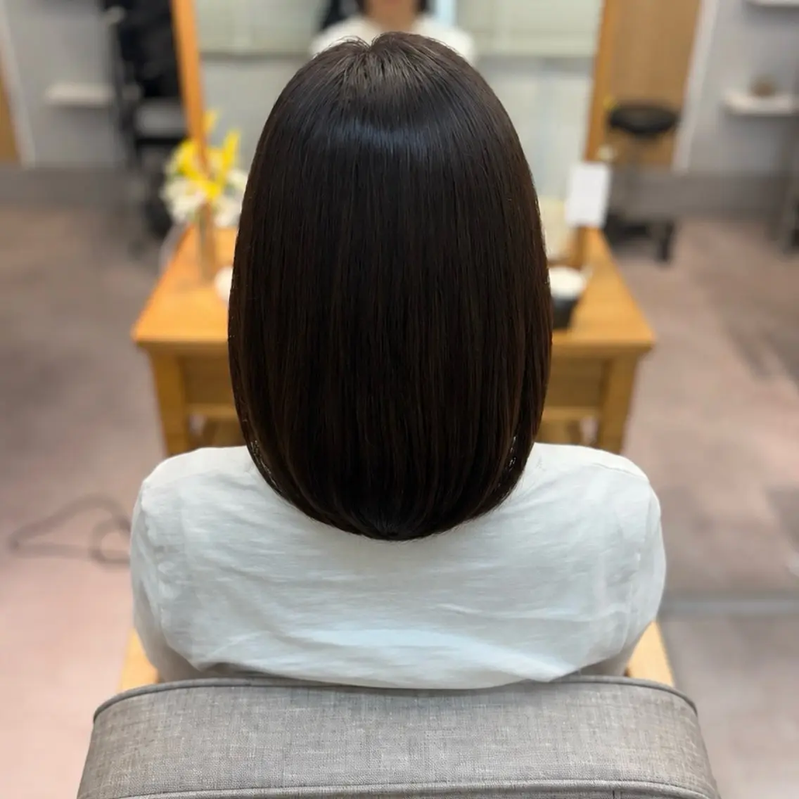ミディアム カラー トリートメント ヘアカラー トリートメント ヘッドスパ 🫧西野 杏🫧のヘアスタイル