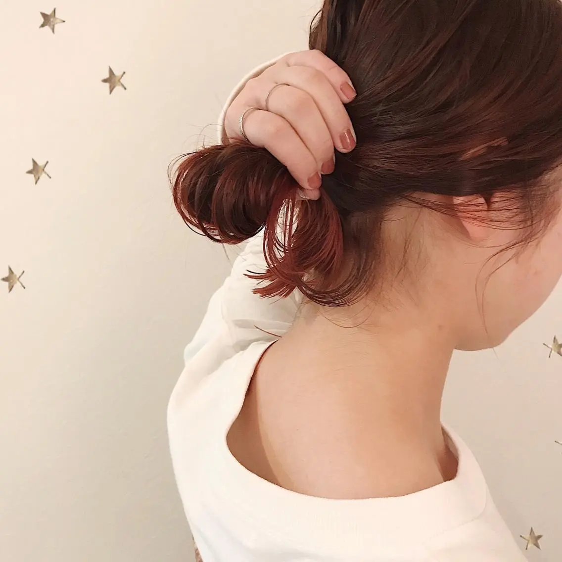 セミロング カラー カット ヘアカラー 市川 千夏のヘアスタイル