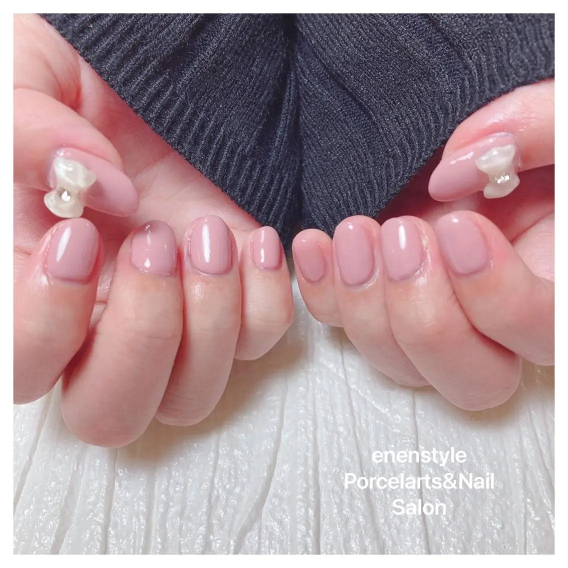 ミディアム ネイル 🐾enen style 🐾のネイルデザイン