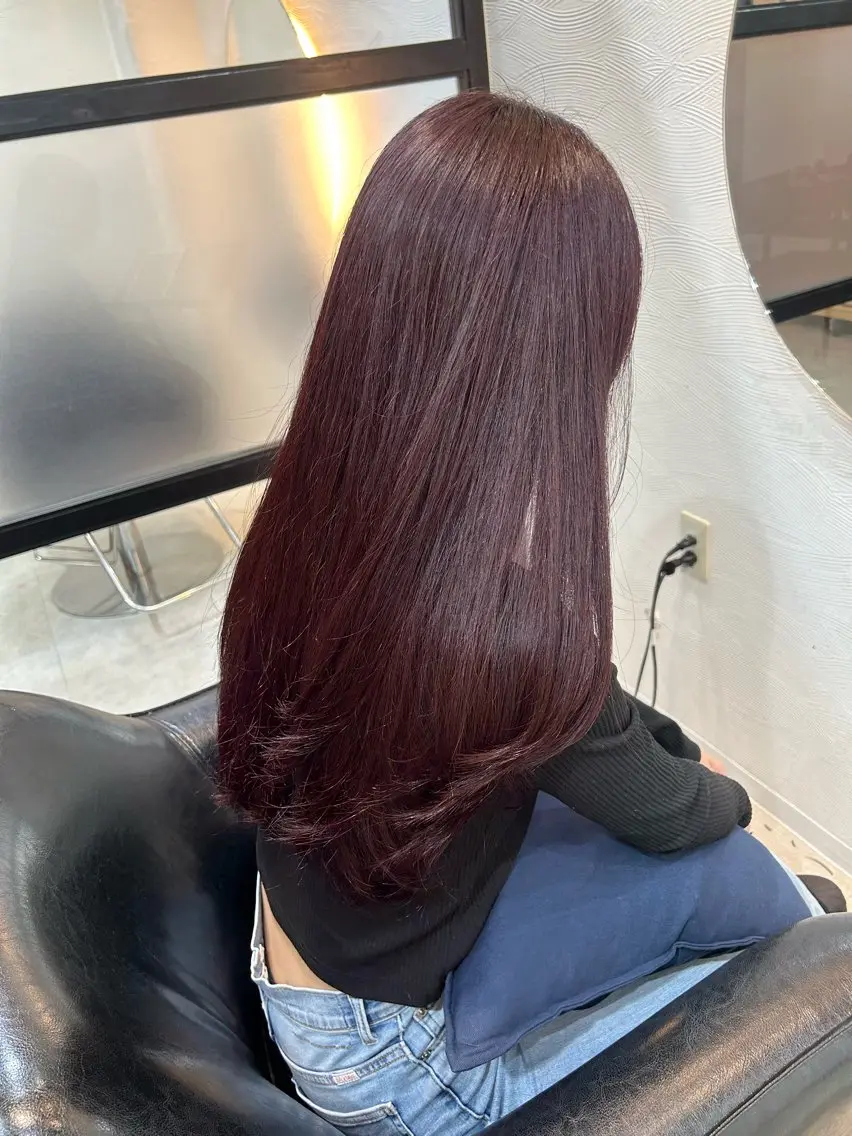 ロング カラー カット ヘアカラー トリートメント 🤍透明感/韓国風 🤍サクラギヒトミのヘアスタイル