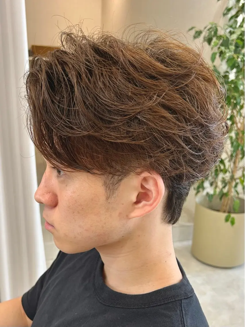 ショート カラー メンズ 大谷 真央のヘアスタイル