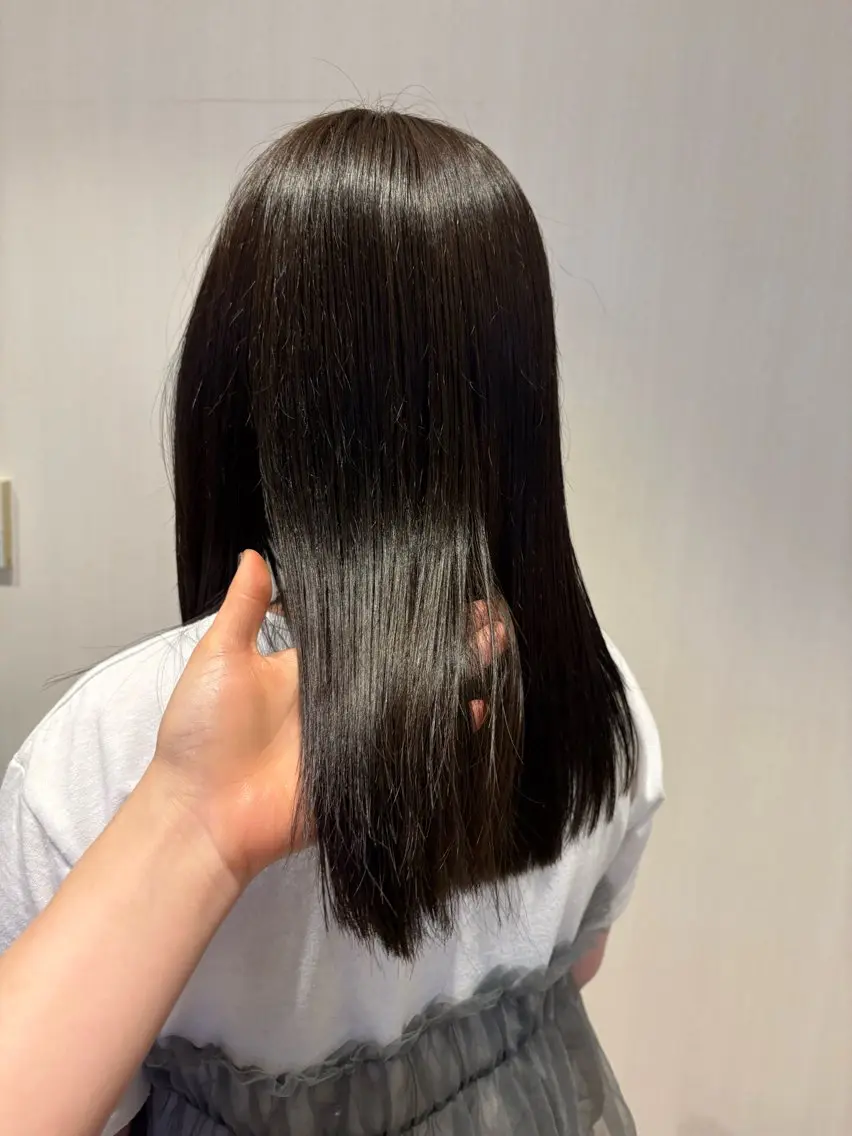 🌸ワンカラー➕カット🌸(パツっとボブ、レイヤー、ショート、ショートボブ)の写真