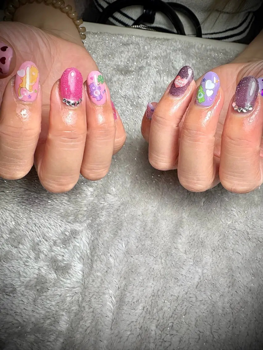 ネイル ピンク パープル ハンドネイル nail.s misatoのネイルデザイン
