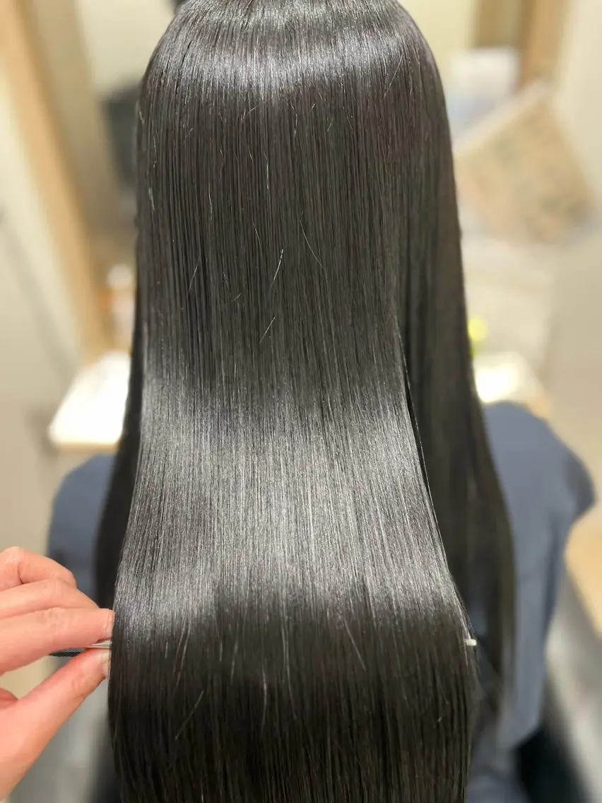 ロング カット ヘアカラー 縮毛矯正 トリートメント 髪質改善/レイヤー カット🩵Ami🩵のヘアスタイル