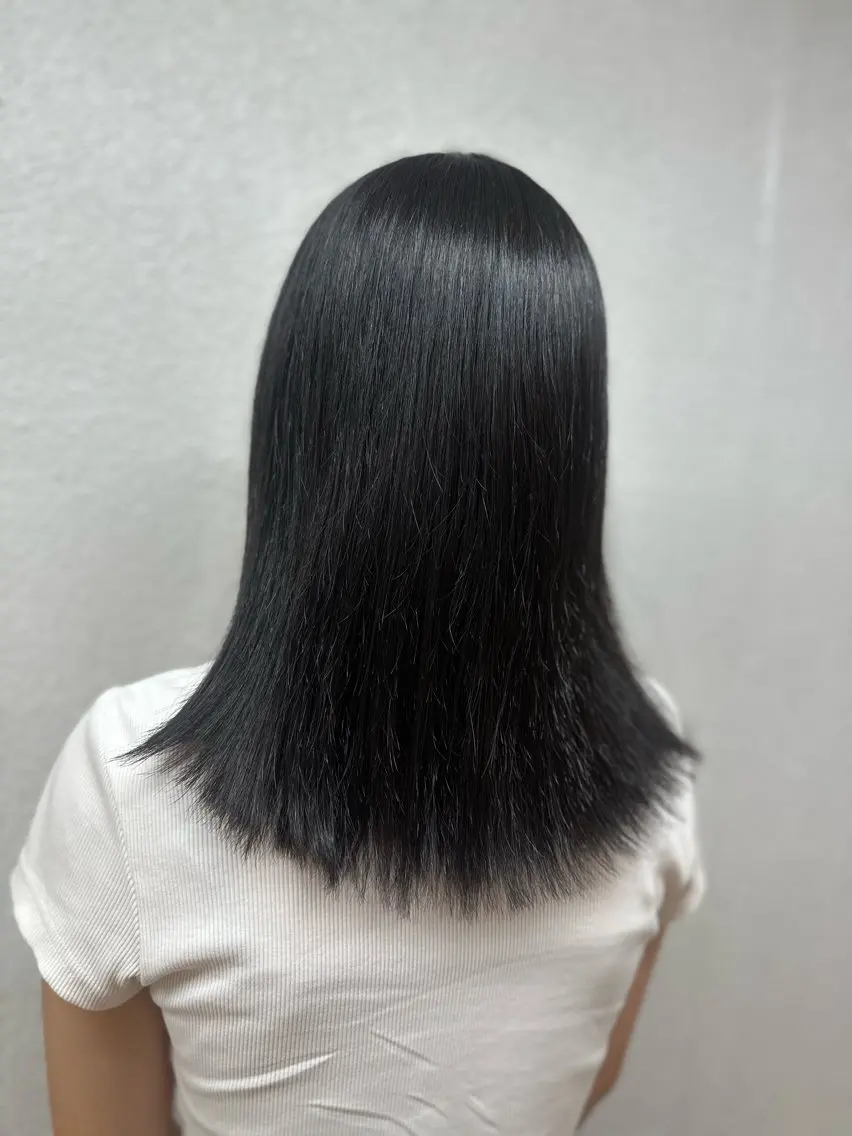 ミディアム 濱本 樹蘭のヘアスタイル