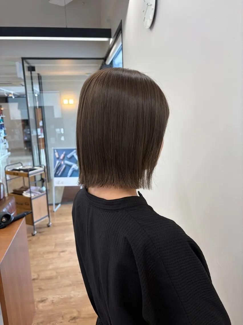 ミディアム ボブ カット ヘアカラー saya / ラミール大塚店のヘアスタイル