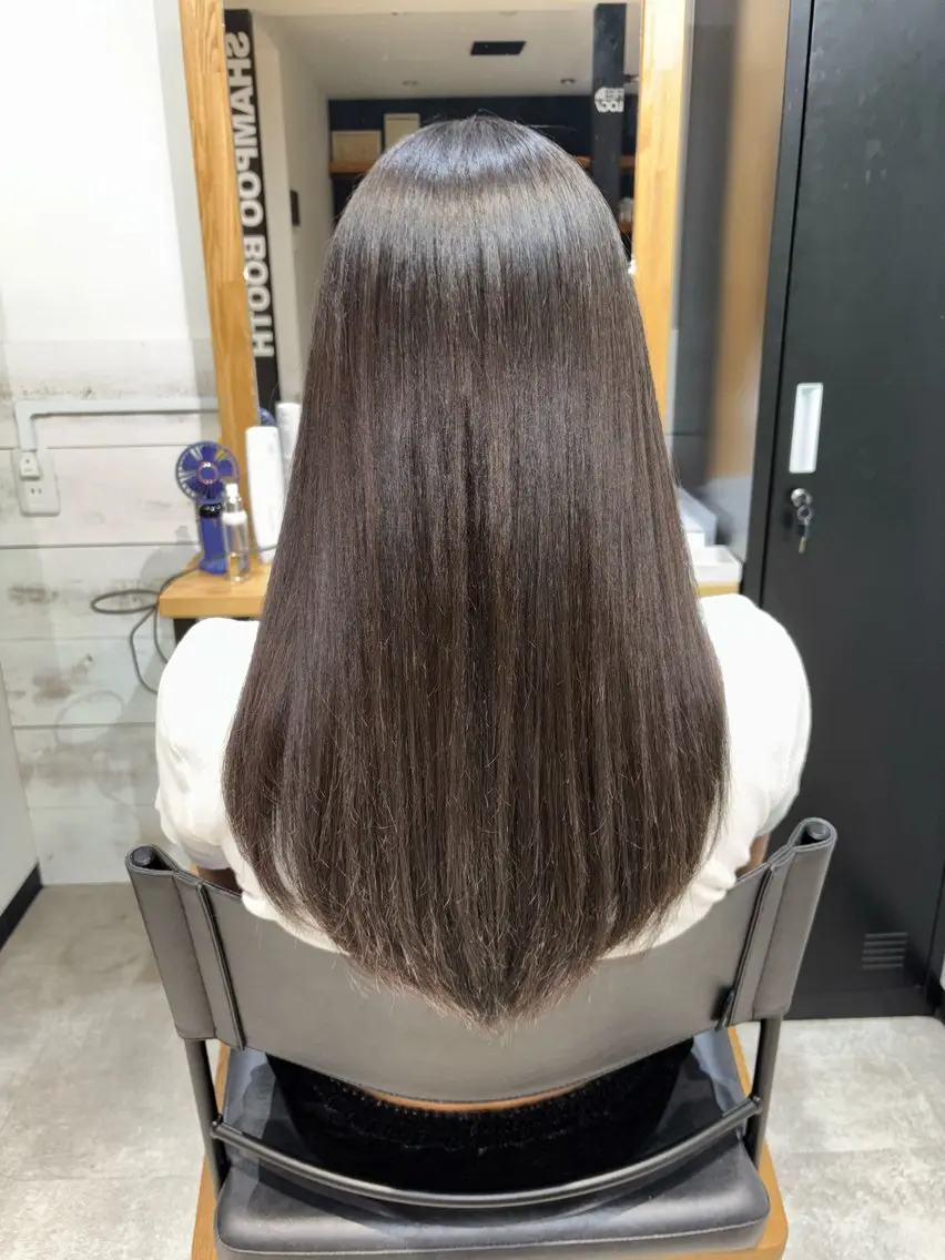 ロング ロング 縮毛矯正 トリートメント なりたいを叶えます! 出口 紗依のヘアスタイル