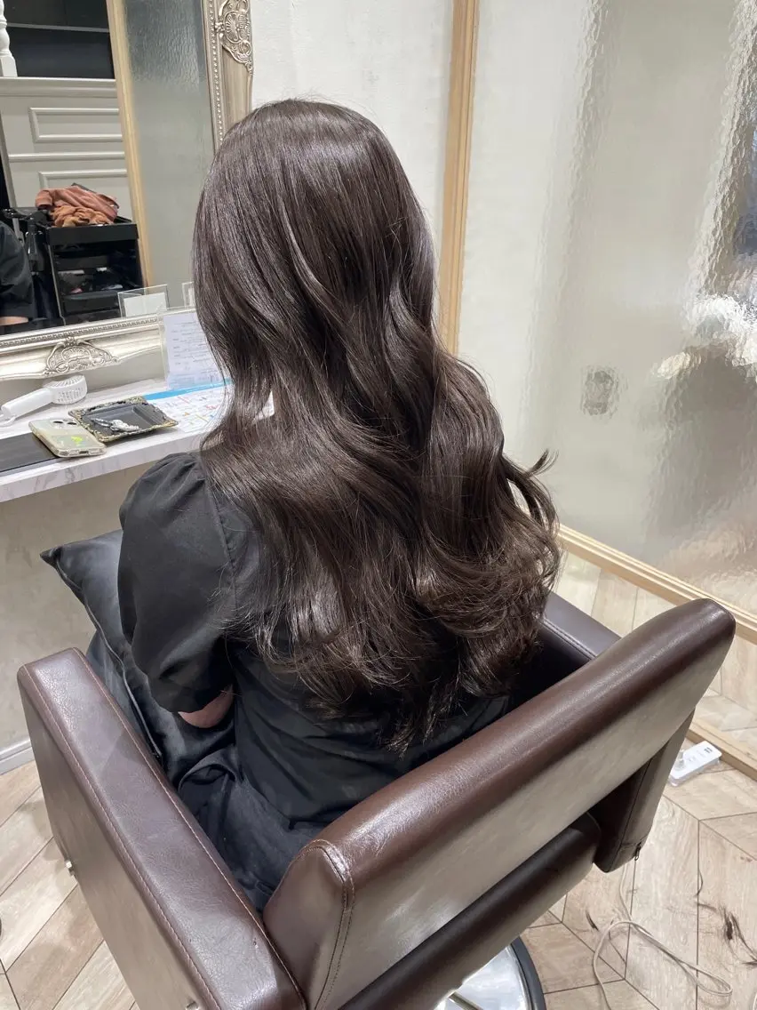 ロング カット ヘアカラー トリートメント KANA🌷 髪質改善のヘアスタイル