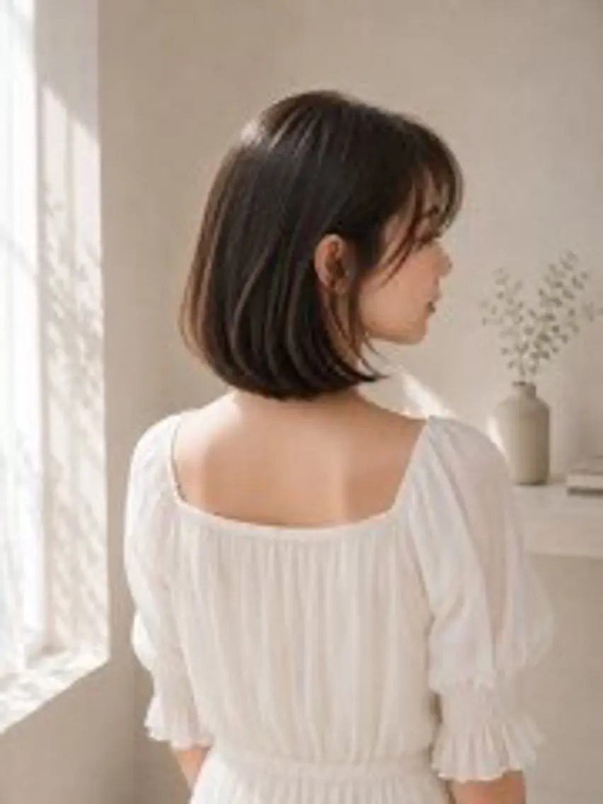 ミディアム カラー 髙原 えりかのヘアスタイル