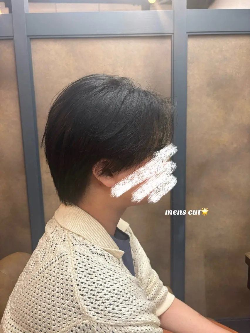 メンズ カット 🫧透明感カラー 槇野🫧のヘアスタイル
