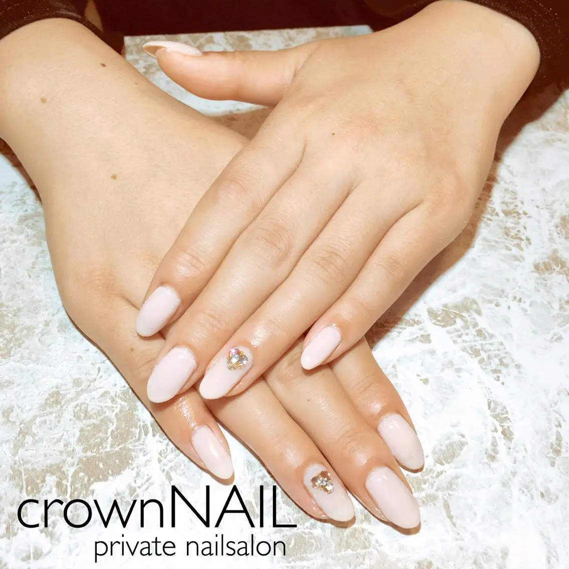 ネイル ピンク ピンクベージュ ensowa✱laf NAILのネイルデザイン